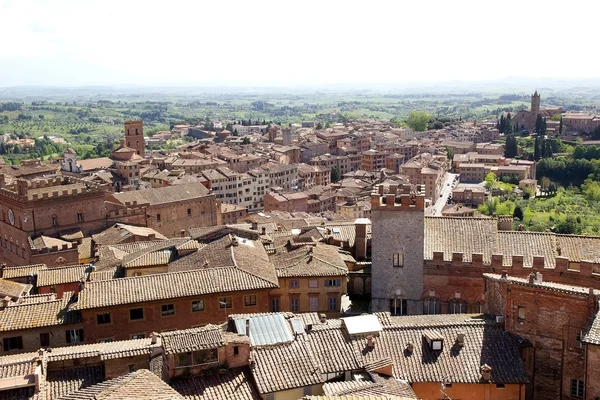 View of historic city of Siena, Tuscany, Italy — Stock Photo, Image