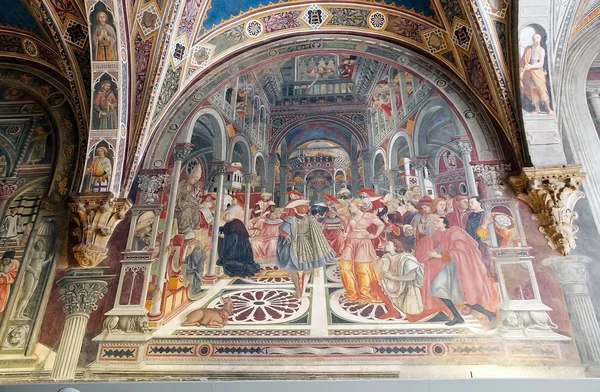 Starożytne szpitala Santa Maria della Scala, Siena, Włochy — Zdjęcie stockowe