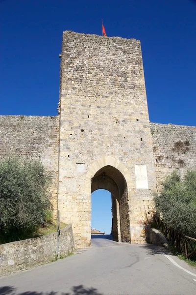 Monteriggioni, Toszkána, Olaszország — Stock Fotó