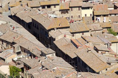 San Gimignano, Toskana, İtalya'nın tarihi merkezi