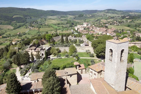 Rocca de Montestaffoli en San Gimignano, Toscana, Italia — Foto de Stock