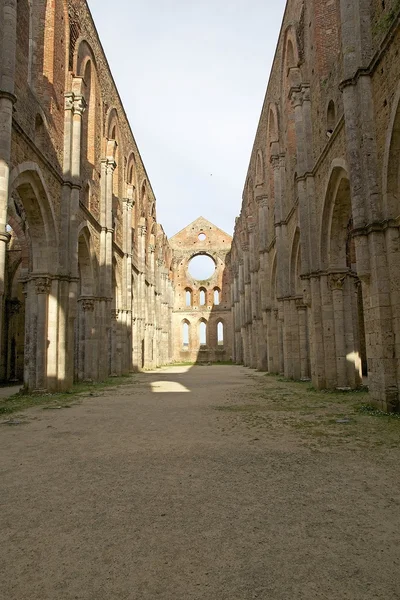 Abdij van san galgano, Toscane, Italië — Stockfoto