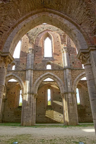 Abadia de San Galgano, Toscana, Itália — Fotografia de Stock