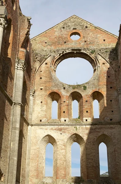 Абатство Сан-Galgano, Тоскана, Італія — стокове фото