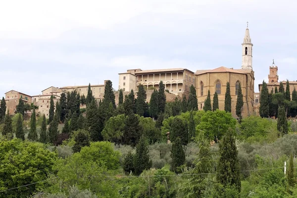 Den medeltida staden Pienza, Toscana, Italien — Stockfoto