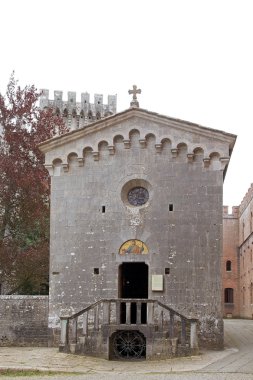 Castello di Brolio, Chianti'de Gaiole, Toskana, İtalya