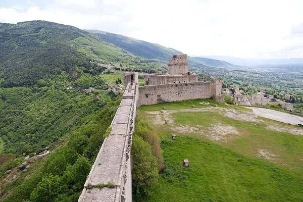 Rocca Maggiore, Assisi, Olaszország — Stock Fotó