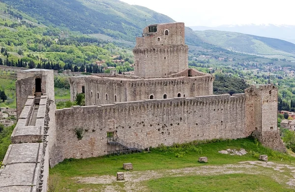 Rocca Maggiore, Assisi, Olaszország — Stock Fotó