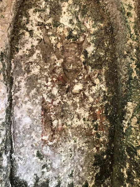 Rupestrianische Kirche Entlang Der Schlucht Des Flusses Gravina Matera Der — Stockfoto