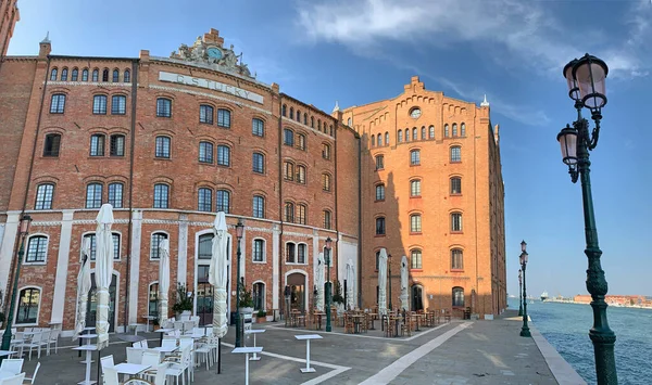 Molino Stucky Západním Konci Ostrova Giudecca Jedná Novogotickou Budovu Italských — Stock fotografie