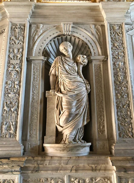 Statua Palazzo Ducale Paazzo Ducale Palazzo Costruito Stile Gotico Veneziano — Foto Stock