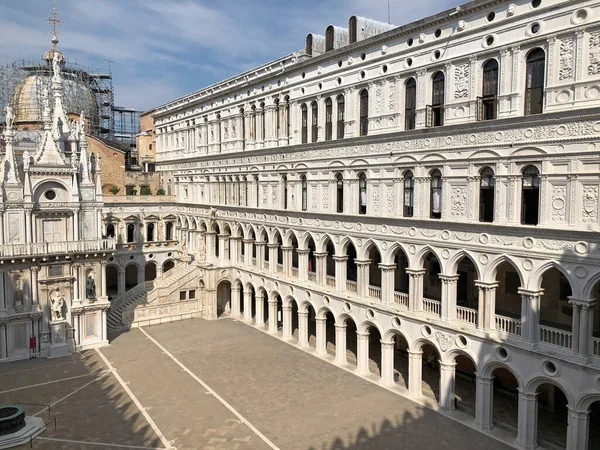 Palác Doge Paazzo Ducale Palác Postavený Benátském Gotickém Stylu Jedním — Stock fotografie