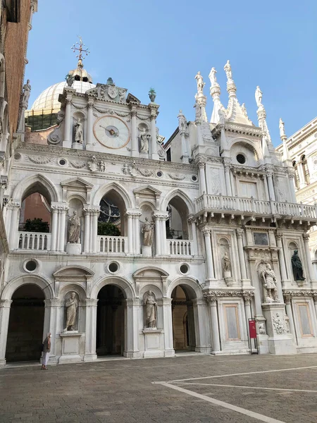 Doge Sarayı Talyanca Doge Palace Paazzo Ducale Venedik Gotik Tarzı — Stok fotoğraf