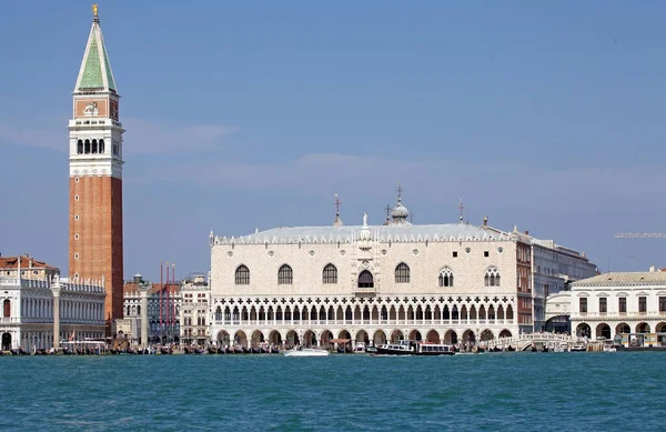 Piazza San Marco Tower Doge Palace Ile Palazzo Ducale Talya — Stok fotoğraf