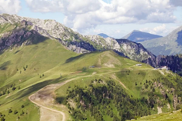 Dolomiterna Landskap Dolomiterna Bergskedja Nordöstra Italien Utgör Del Södra Kalkstenalperna — Stockfoto