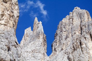 Dolomitlerdeki zirveler, Dolomitler İtalya 'nın kuzeydoğusundaki bir dağ silsilesidir. Güney kireçtaşı Alpleri 'nin bir kısmını oluştururlar ve batıdaki Adige Nehri' nden doğudaki Piave Vadisi 'ne kadar uzanırlar.. 