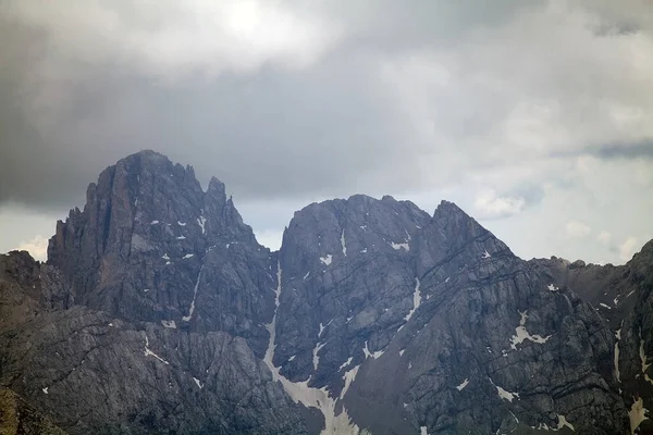 Vrcholy Skupině Sella Dolomitech Dolomity Jsou Pohořím Severovýchodě Itálie Jsou — Stock fotografie