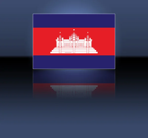 Bandeira do Camboja — Fotografia de Stock