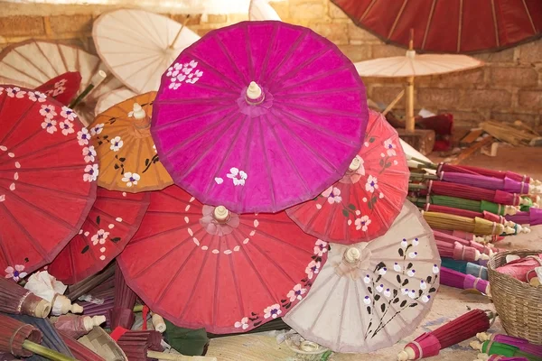 Traditional Burmese parasol — Stock Photo, Image