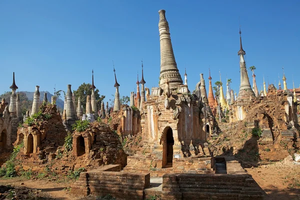 Shwe Inn Dain Pagoda complex Royalty Free Stock Images