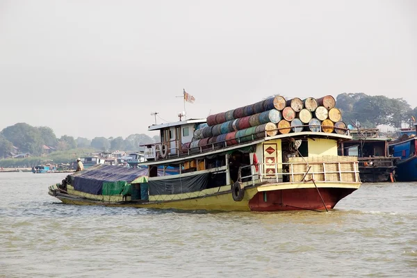 Irrawaddy rivier Myanmar — Stockfoto