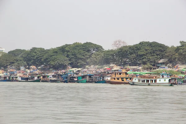 Irrawaddy river Myanmar — Stockfoto