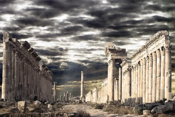 Apamea kalıntıları, Suriye — Stok fotoğraf