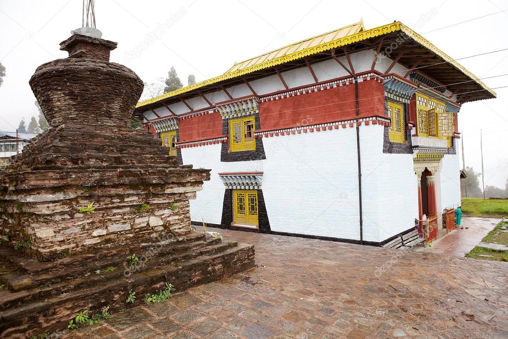 Chorten at the Sanghak Choeling Monastery, Sikkim, India