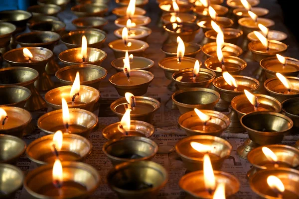 Boter lamp bij het klooster, Sikkim, India — Stockfoto