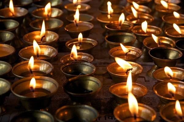 Boter lamp bij het klooster, Sikkim, India — Stockfoto