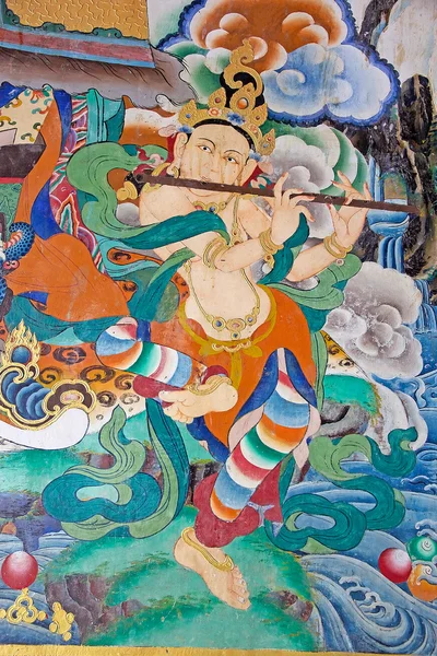 Pintura en el Monasterio Rumtek, Sikkim, India —  Fotos de Stock