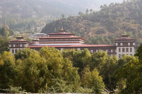 국립 섬유 Dzong, 팀 푸, 부탄 — 스톡 사진