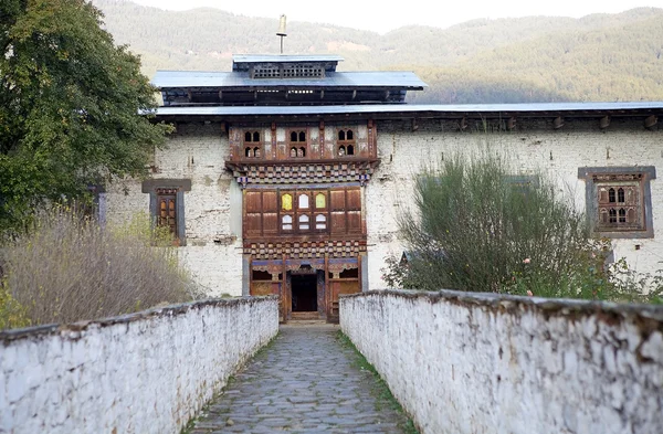 Wangduechhoeling Palace ruínas, Bumthang, Butão — Fotografia de Stock