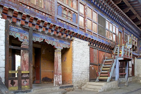 Wangduechhoeling Palastruinen, Bumthang, Bhutan — Stockfoto