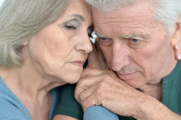 Melancholy Senior couple — Stock Photo, Image