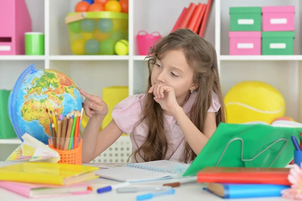 Student tjej på class — Stockfoto