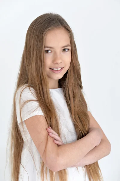 Cute little girl posing — Stock Photo, Image