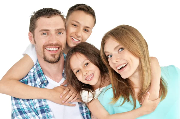 Retrato de família feliz — Fotografia de Stock