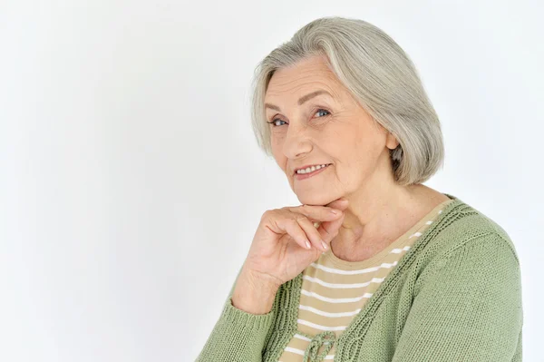 Porträt der schönen Seniorin — Stockfoto