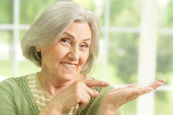 Retrato de mulher sênior — Fotografia de Stock