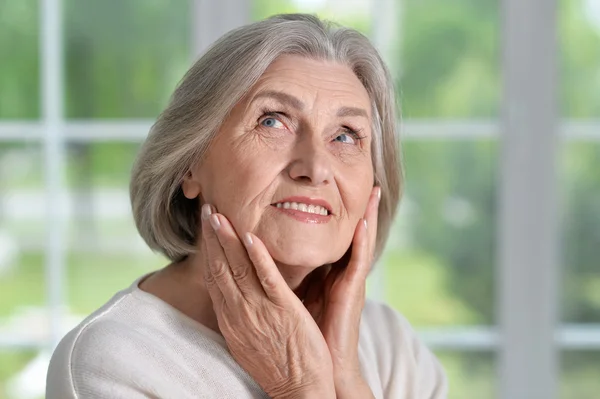 Senior vrouw portret — Stockfoto