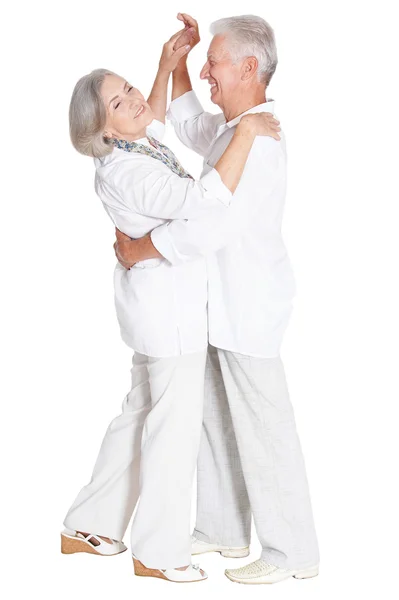 Yaşlı çift dans — Stok fotoğraf