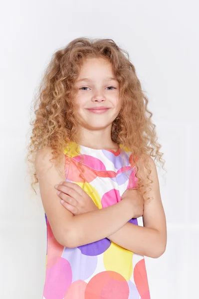 Carino bambina in posa — Foto Stock