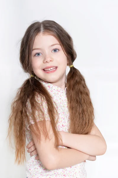 Cute little girl posing — Stock Photo, Image