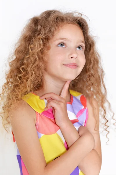 Carino bambina in posa — Foto Stock