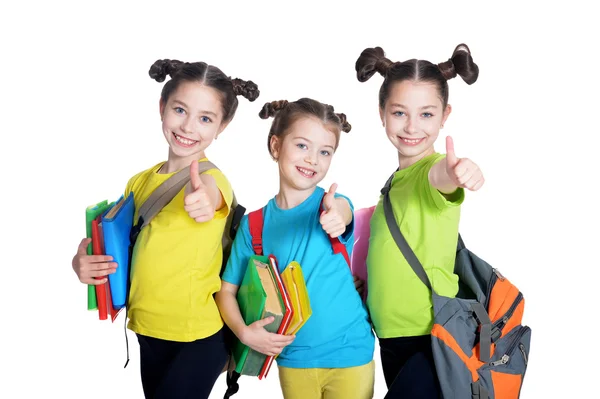 Carino bambine con libro — Foto Stock