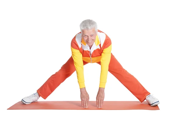 Senior man exercising — Stock Photo, Image