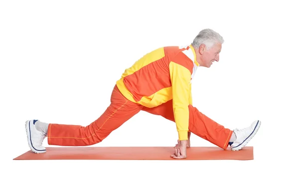 Senior man exercising — Stock Photo, Image