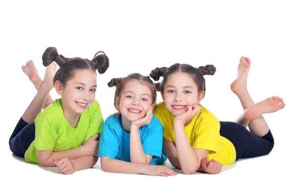 Retrato de niñas lindas posando — Foto de Stock