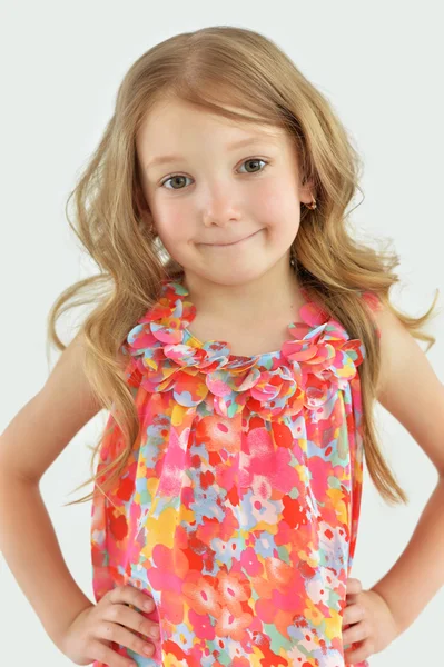 Cute little girl posing — Stock Photo, Image